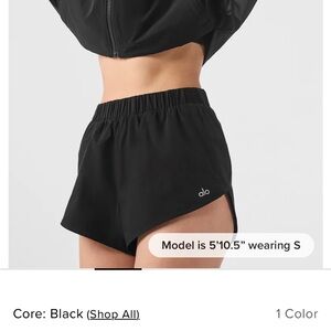 ALO Yoga Women's Athletic Black Shorts